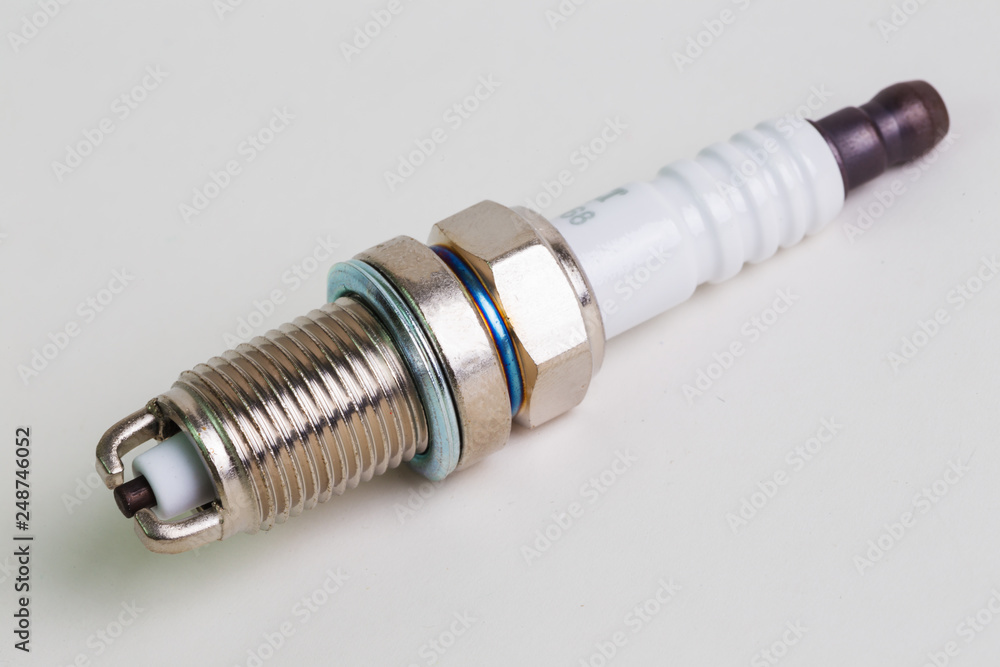 sparking plug on white background sparking plug on white background