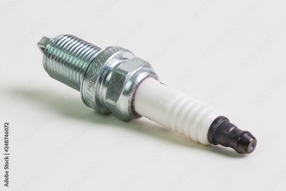 sparking plug on white background sparking plug on white background