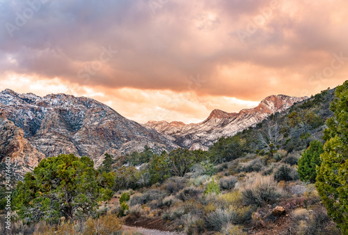 Sunset at Red Rock Canyon National Conservation Area