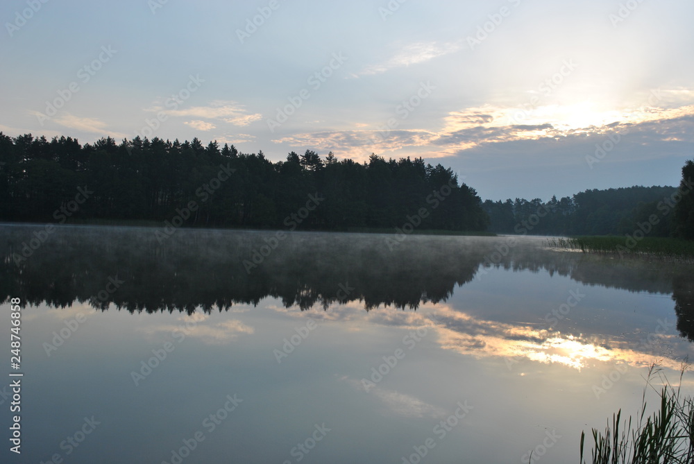 Fototapeta premium Krajobraz -jeziora 