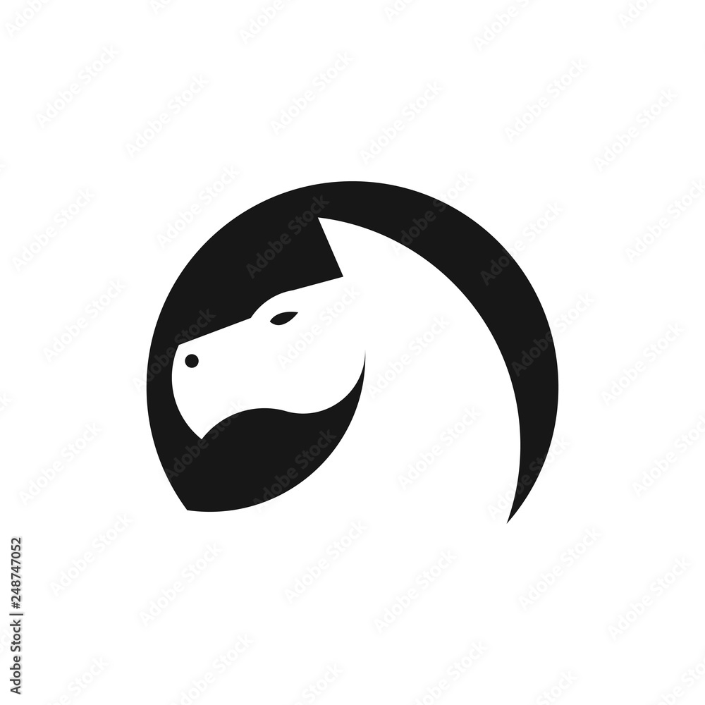 Obraz premium horse logo vector