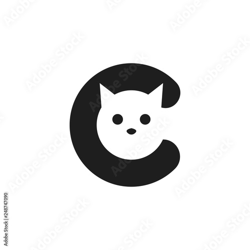 cat logo vector
