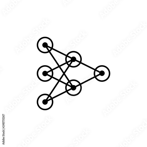 ai, artificial, learning, network, neural icon. Element of future pack for mobile concept and web apps icon. Thin line icon for website design and development, app development