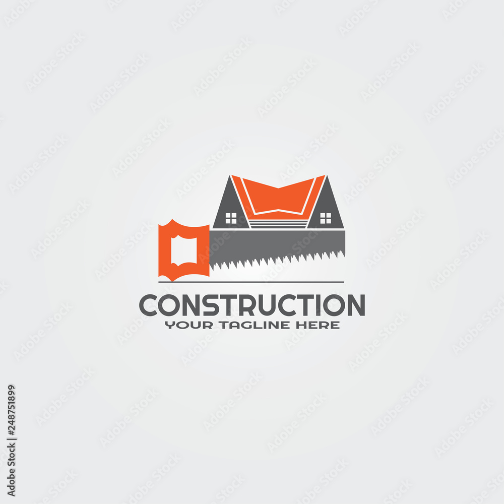 Real estate or house icon for building construction Real estate or house icon for building construction
