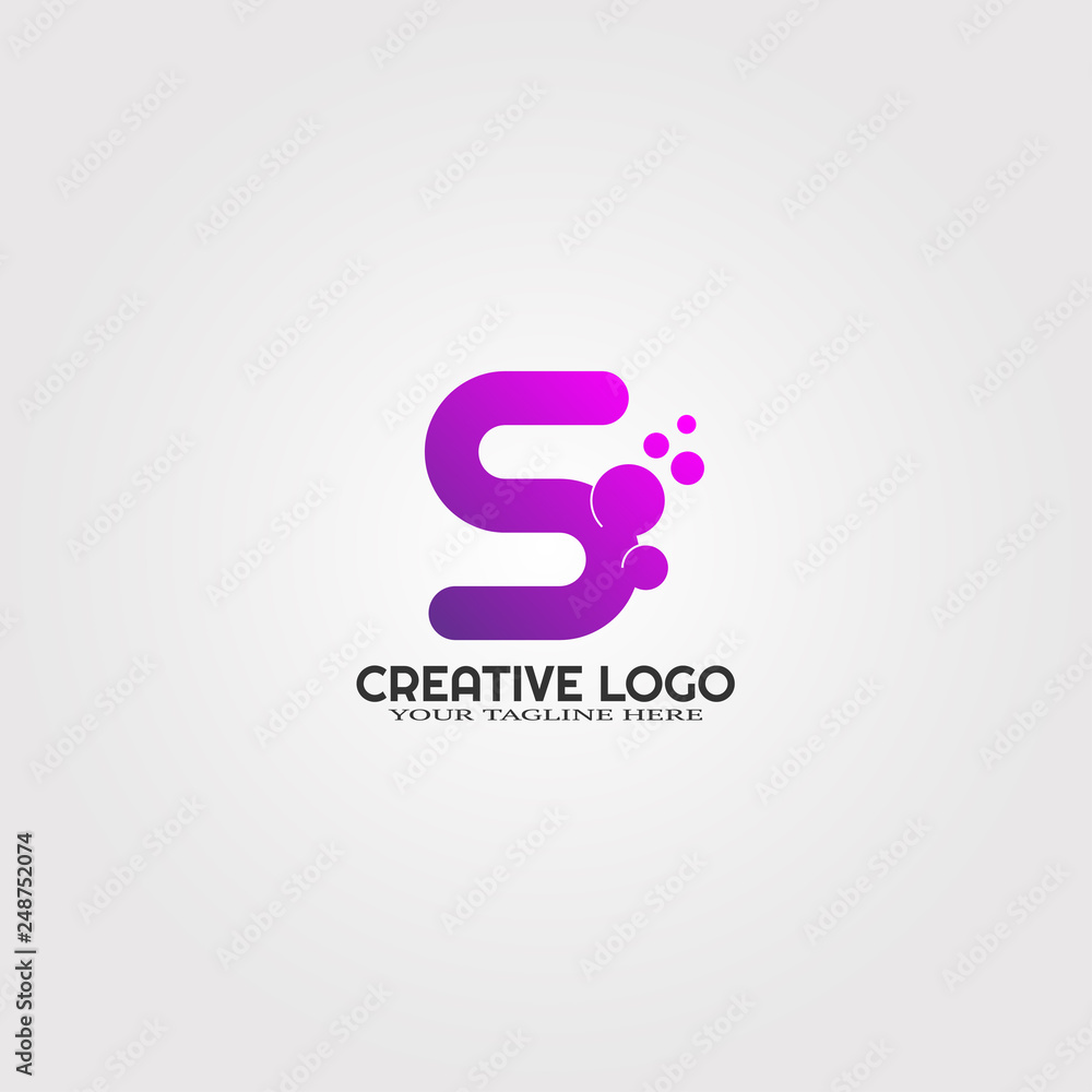 Creative logo template, vector logo technology for business corporate, concept design, elements, illustrations -vector