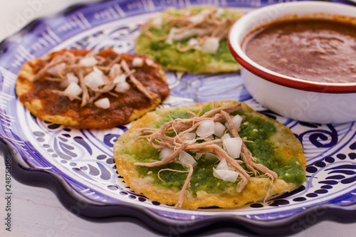 chalupas poblanas  mexican food Puebla Mexico