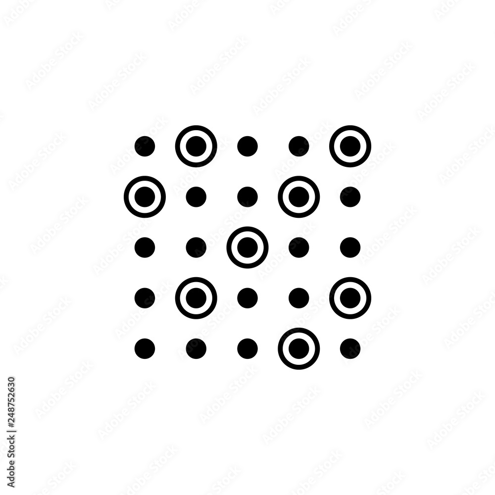 grid, pattern, recognition, structure icon. Element of future pack for mobile concept and web apps icon. Thin line icon for website design and development, app development
