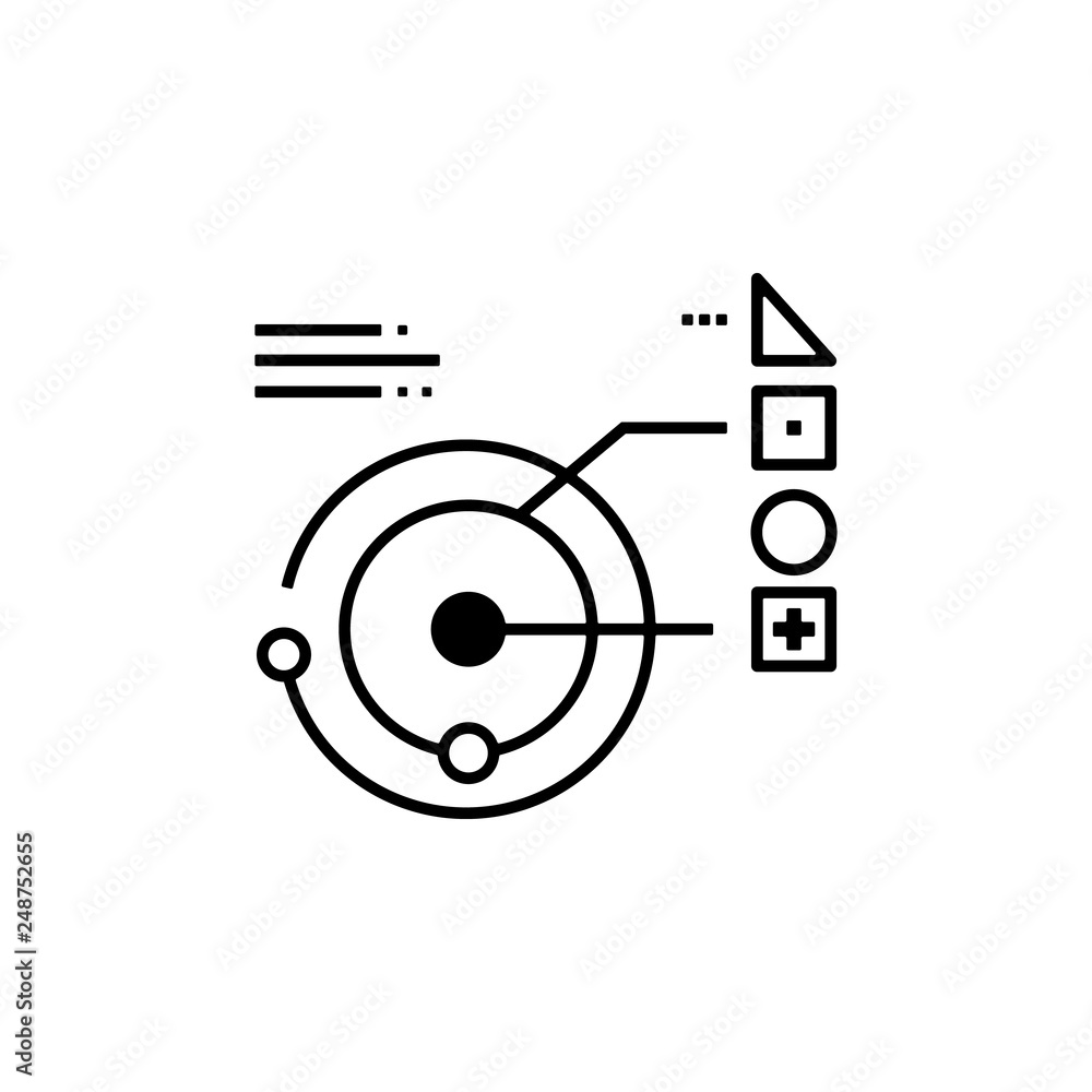 astronomy, cosmic, data, planetary, system icon. Element of future pack for mobile concept and web apps icon. Thin line icon for website design and development, app development