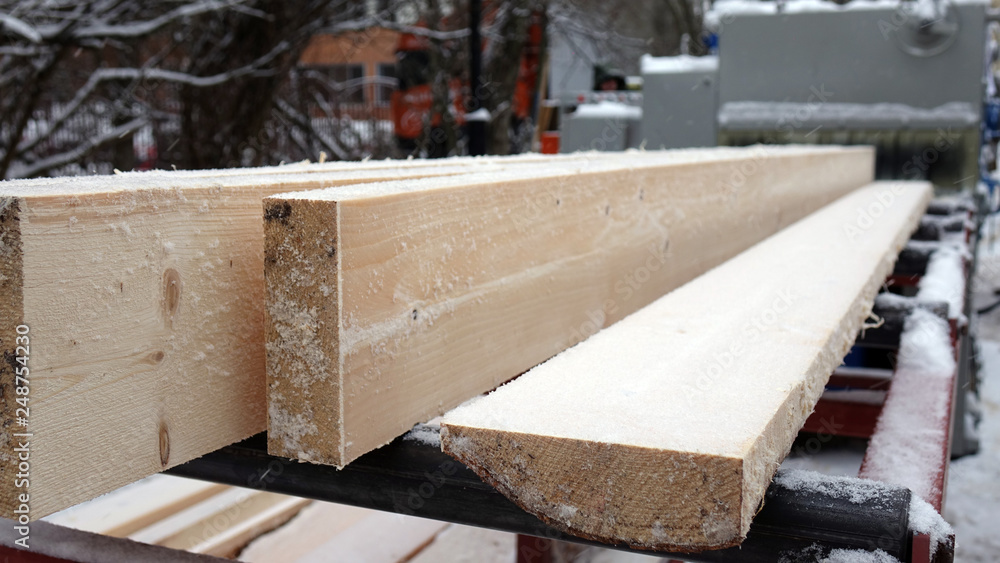 Sawmill. The process of processing logs in the sawmill equipment . Wood work . Woodworking. Sawmill. The process of processing logs in the sawmill equipment . Wood work . Woodworking.