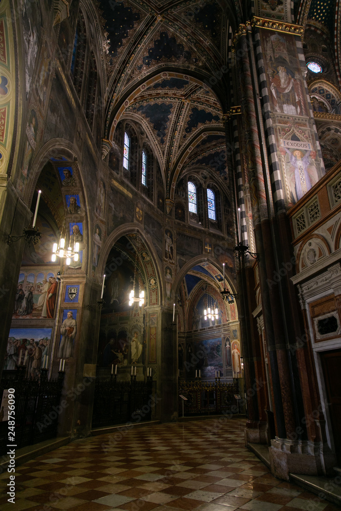 Details of wonderful architecture of Basilica Saint Anthony in Padua, Italy
