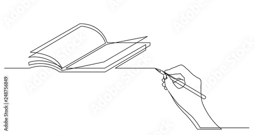 hand drawing business concept sketch of book