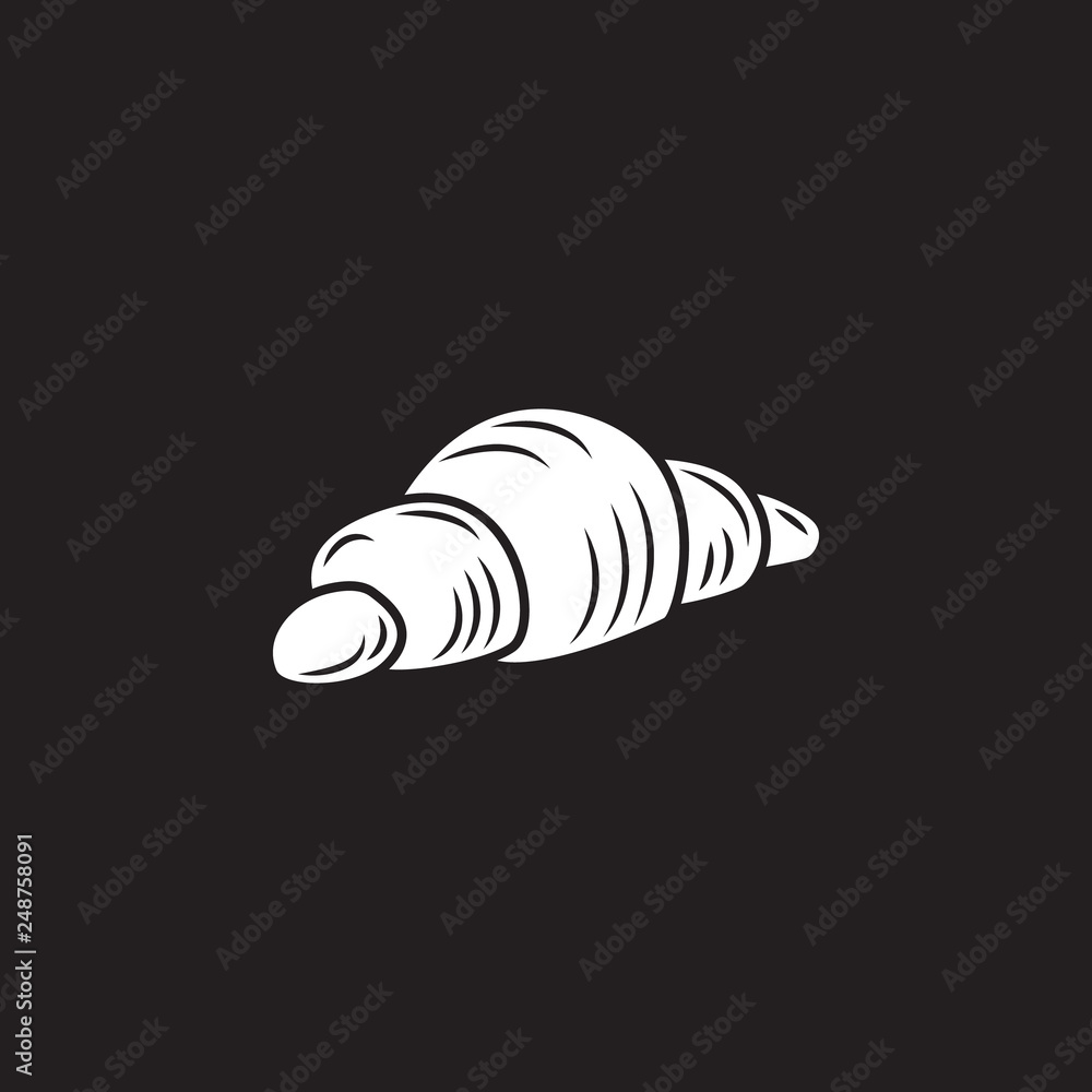 Croissant icon. Simple element illustration. Croissant symbol design template. Can be used for web and mobile Croissant icon. Simple element illustration. Croissant symbol design template. Can be used for web and mobile