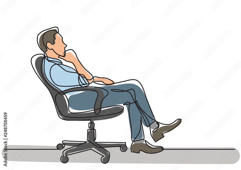 Man in office chair hotsell