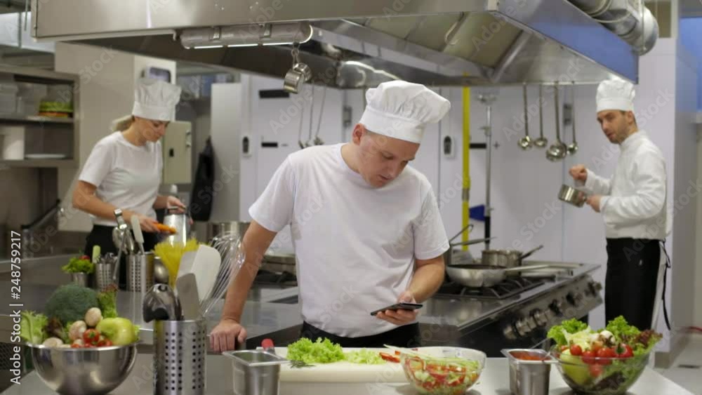 cook warn about using smartphone in kitchen by chef cook warn about using smartphone in kitchen by chef