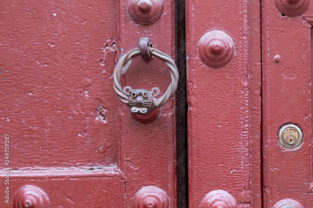 Fototapeta premium Door knockers, Cusco, Peru