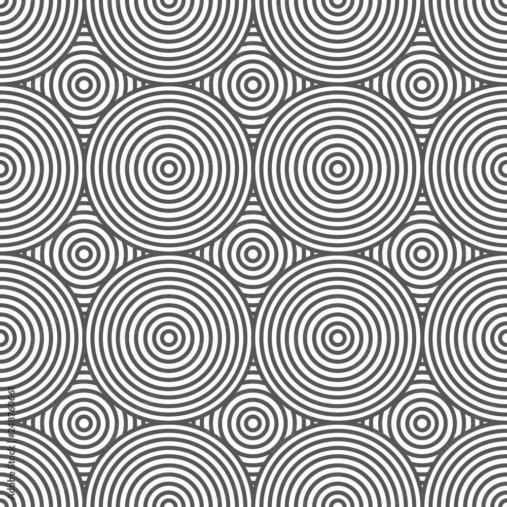 Seamless decorative texture. Circles stripes. Vector Seamless decorative texture. Circles stripes. Vector