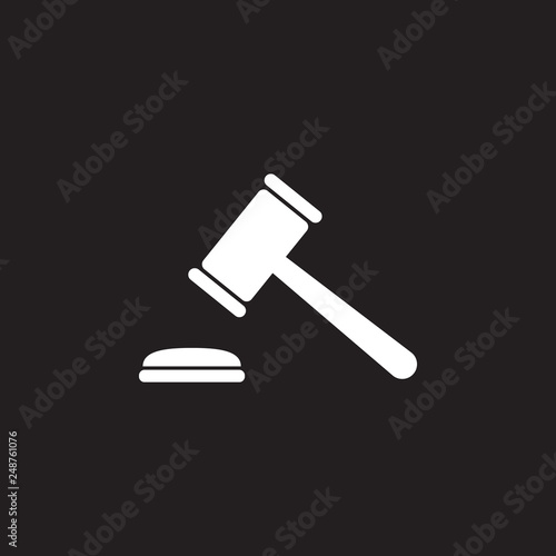 hammer of a judge icon. Simple element illustration. Business icons universal for web and mobile