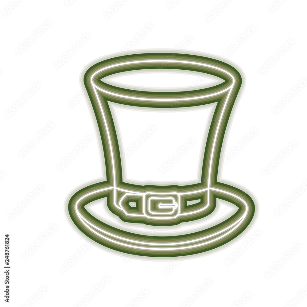 leprechaun hat isolated icon leprechaun hat isolated icon