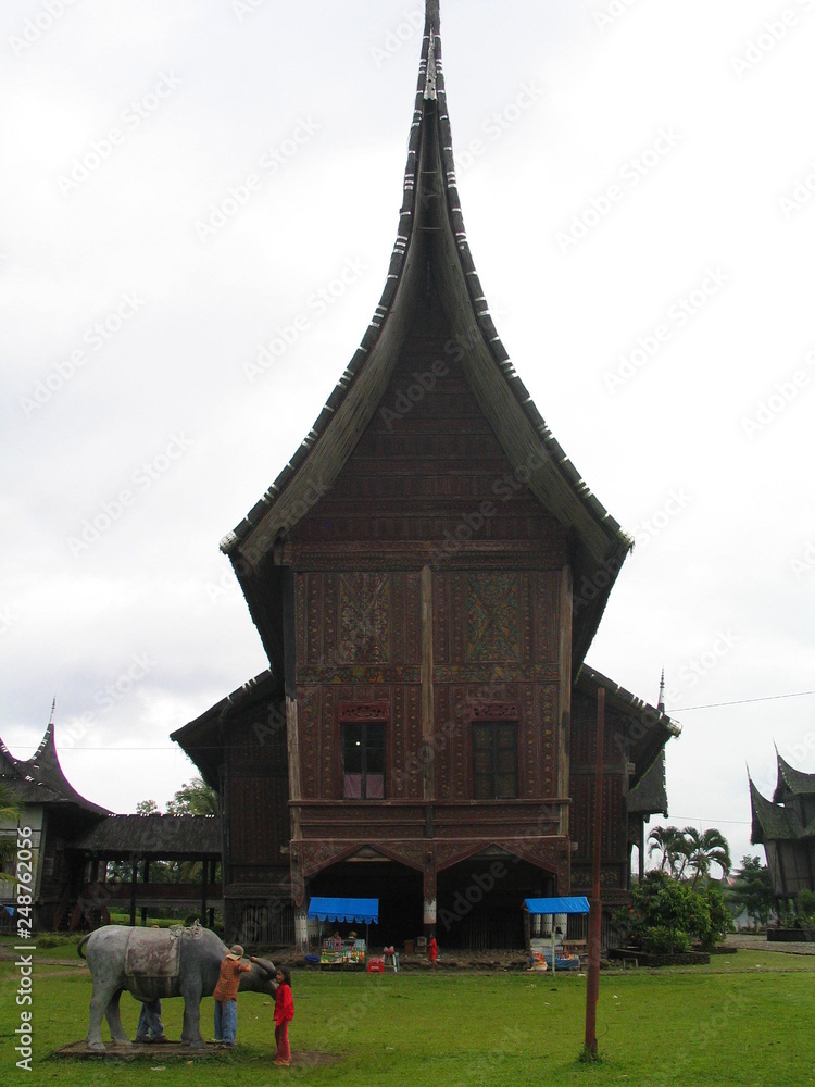 Traditional House of Minangkabau People in West Sumatra