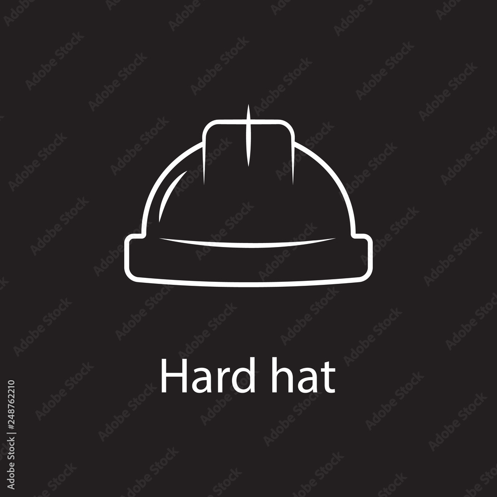 Fototapeta premium Construction Hard Hat icon. Simple element illustration. Construction Hard Hat symbol design from Construction collection set. Can be used in web and mobile