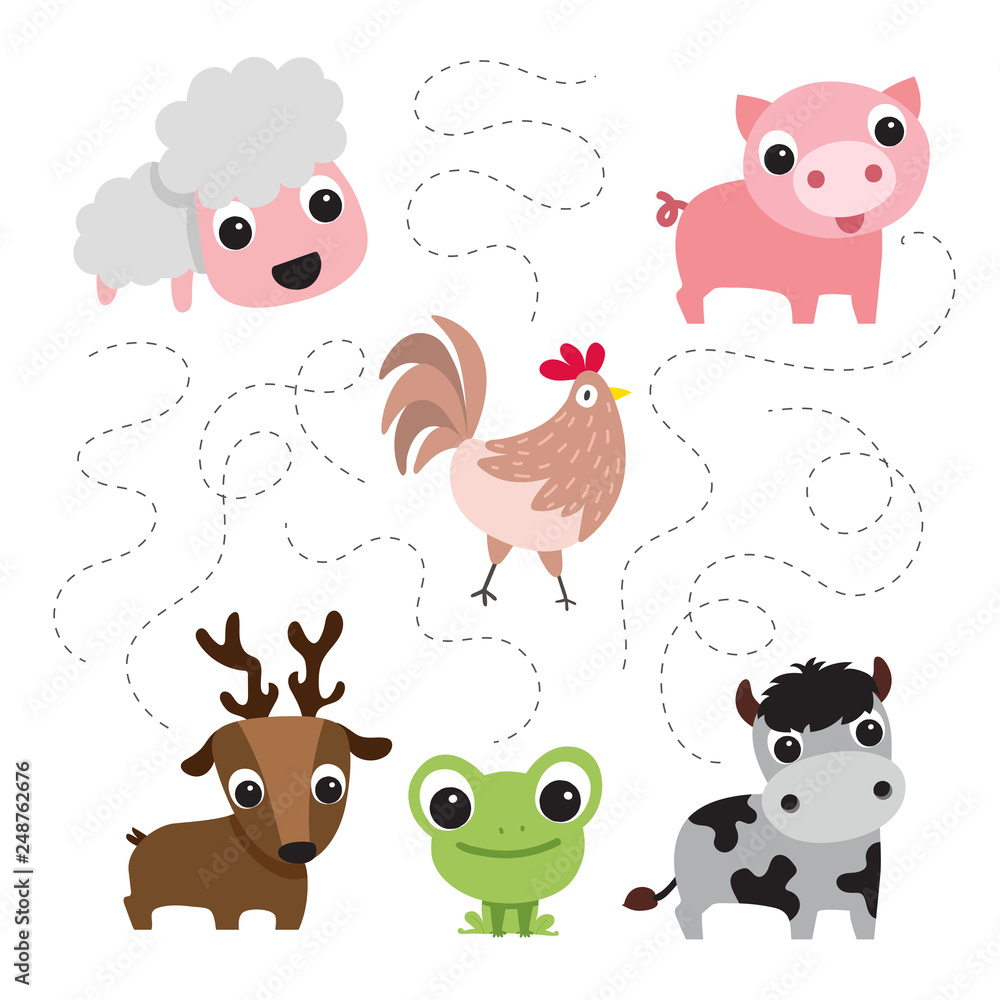 Obraz premium farm vector collection design