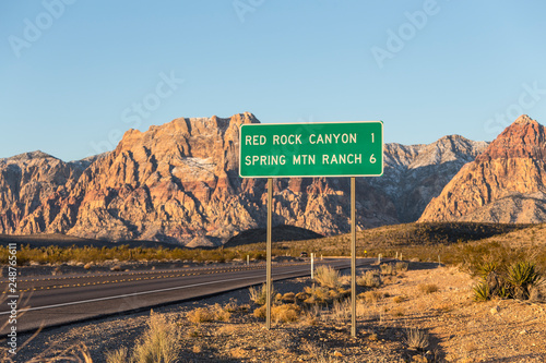 Early morning view of route...