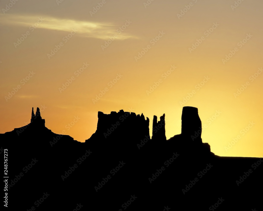 Obraz premium Mounment Valley at Sunset