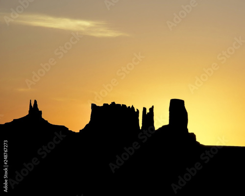 Mounment Valley at Sunset