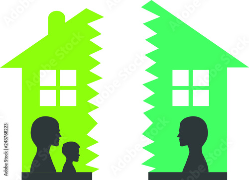 Separated family