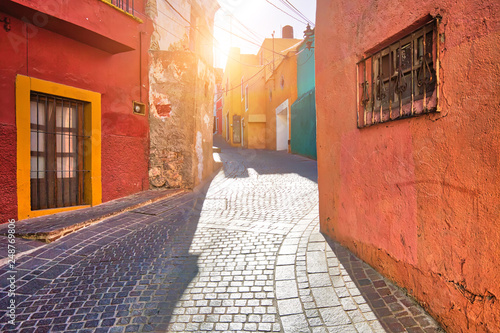 Guanajuato, Mexico, scenic old town streets