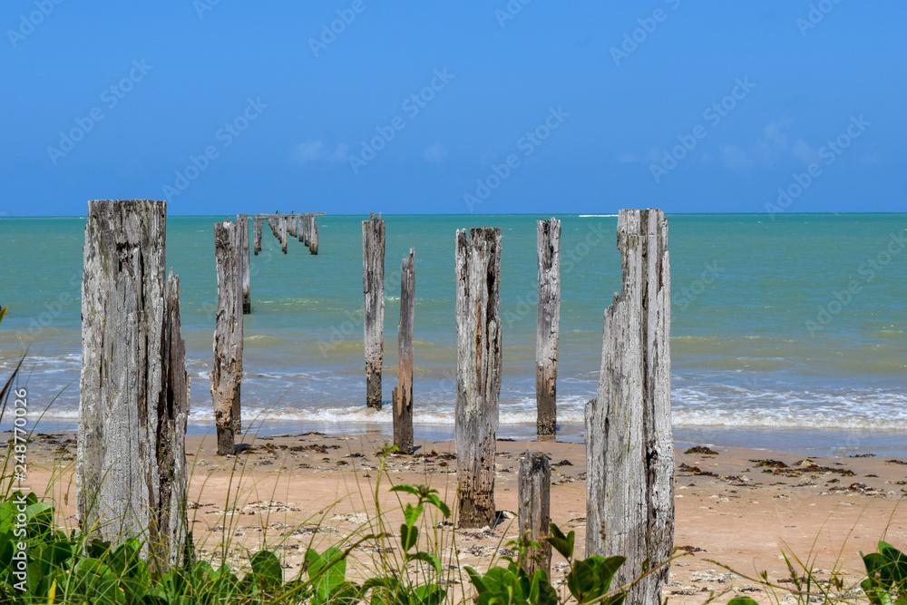 The sea of Cumuruxatiba, Brazil The sea of Cumuruxatiba, Brazil