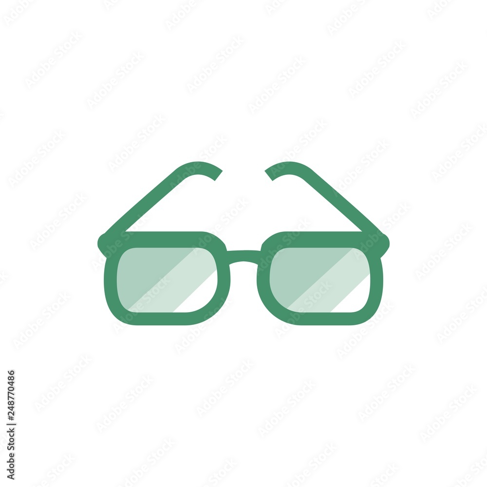 Glasses style vector icon Glasses style vector icon