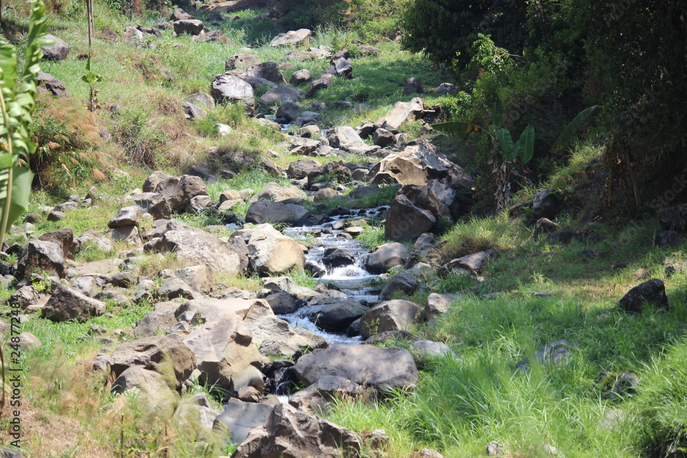 Small River in Bromo Tengger Semeru National Park Small River in Bromo Tengger Semeru National Park