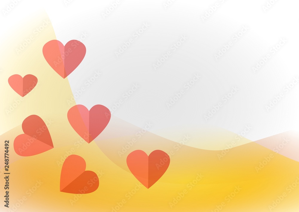 abstract color background with heart