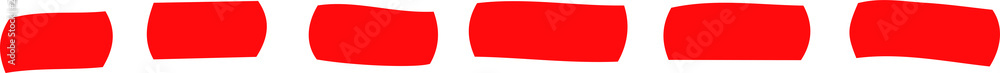 Red analog line drawn by handwriting Red analog line drawn by handwriting