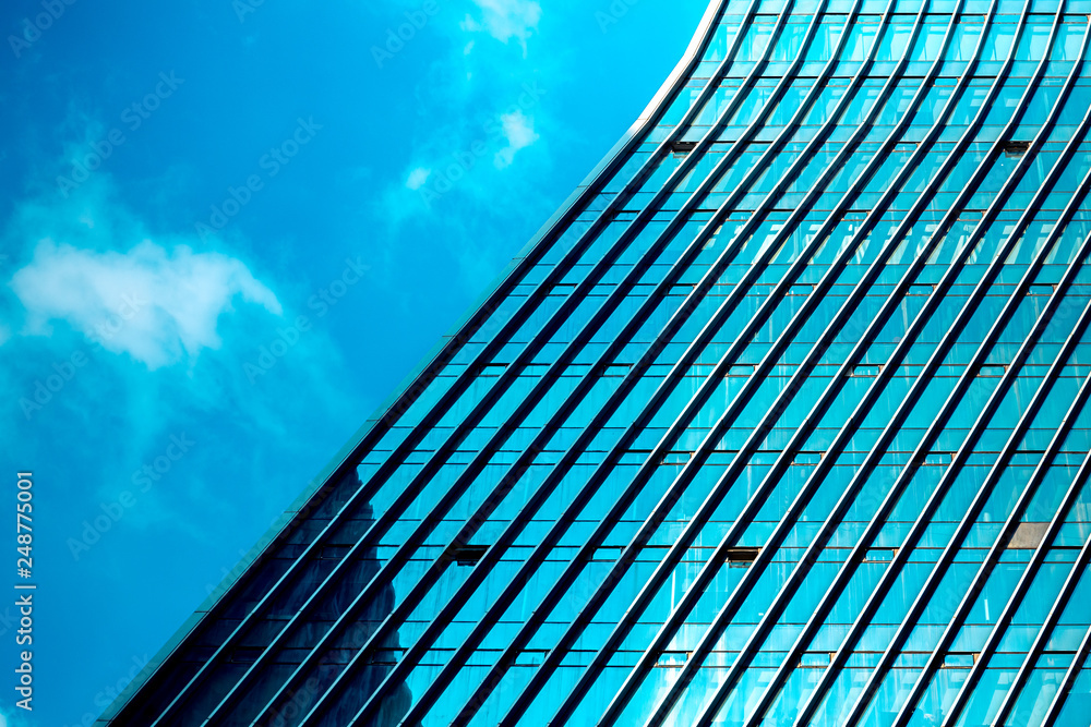Modern Commercial Building close up Modern Commercial Building close up