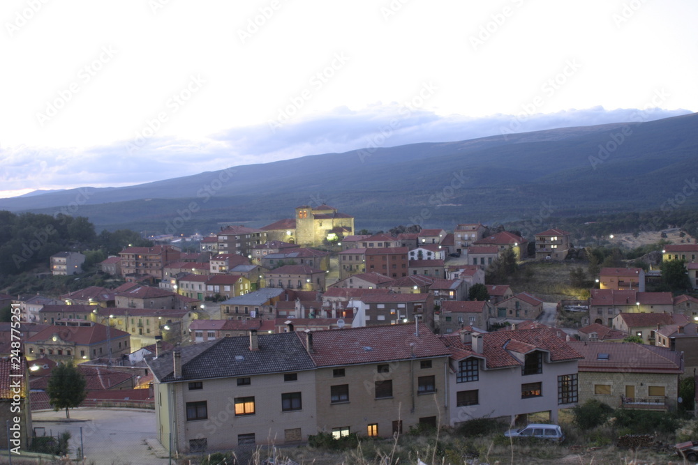 Burgos. Village of Vilviestre del Pinar. Spain