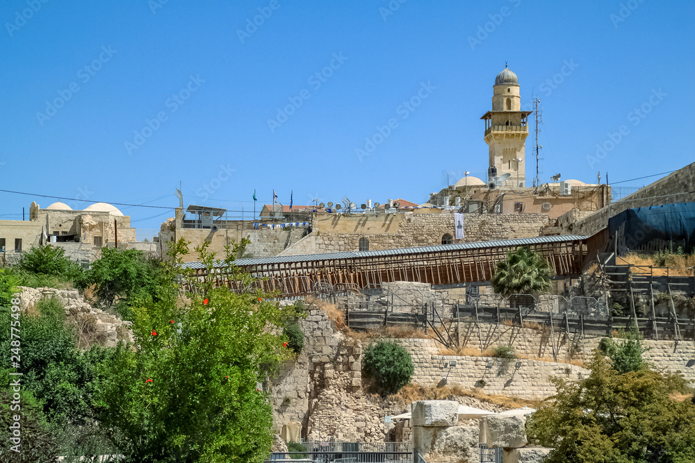 Ancient and modern features of the Old City of Jerusalem