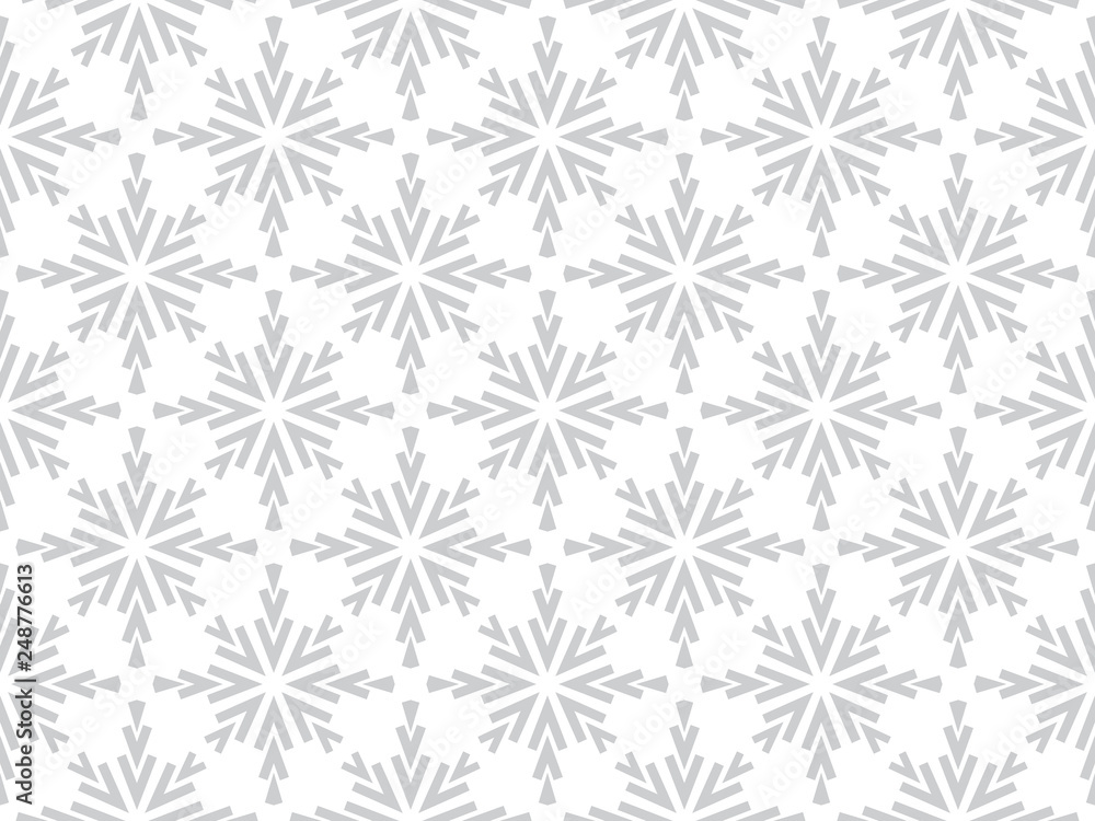 Abstract geometric pattern with lines, snowflakes. A seamless vector background. White and grey texture. Graphic modern pattern Abstract geometric pattern with lines, snowflakes. A seamless vector background. White and grey texture. Graphic modern pattern