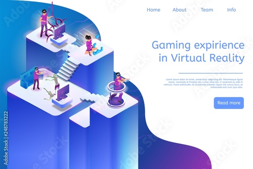 Banner Gaming Expirience in Virtual Reality in 3d