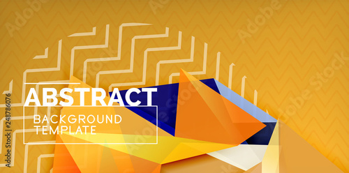 Triangular low poly background design