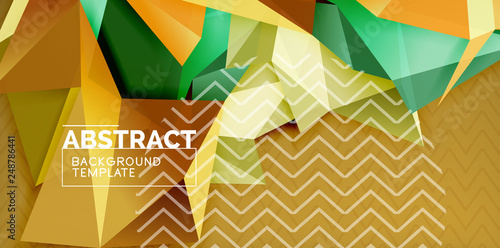 Triangular low poly background design
