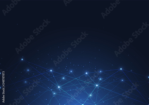 Internet connection, abstract sense of science and technology graphic design.