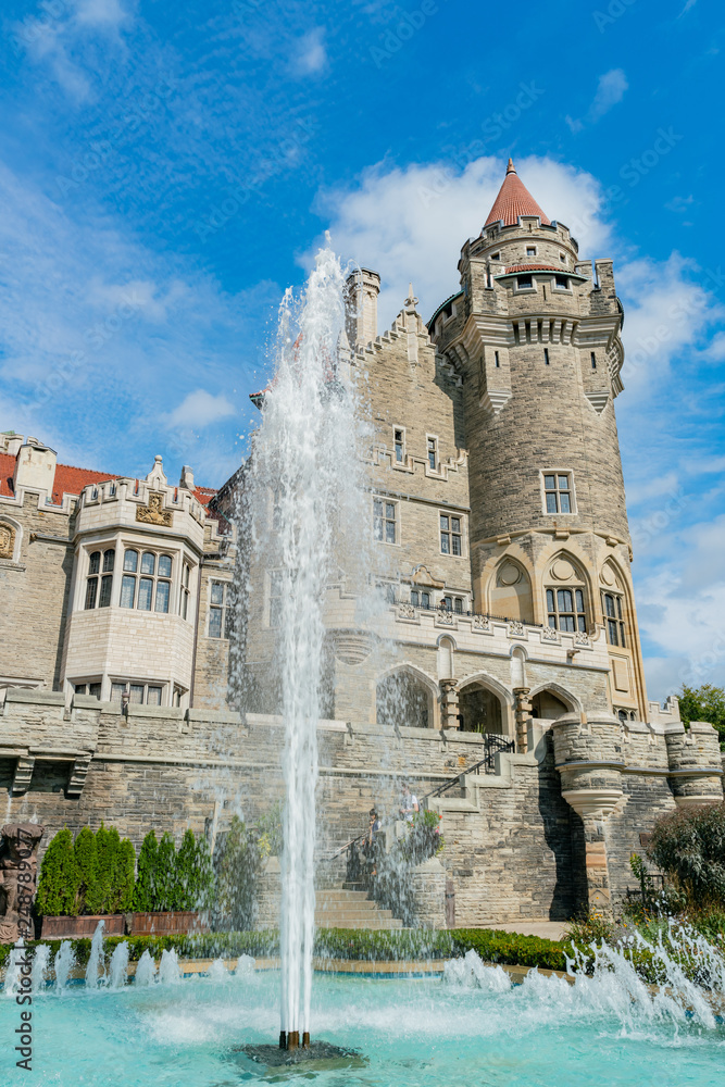 Exterior view of the famous Casa Loma