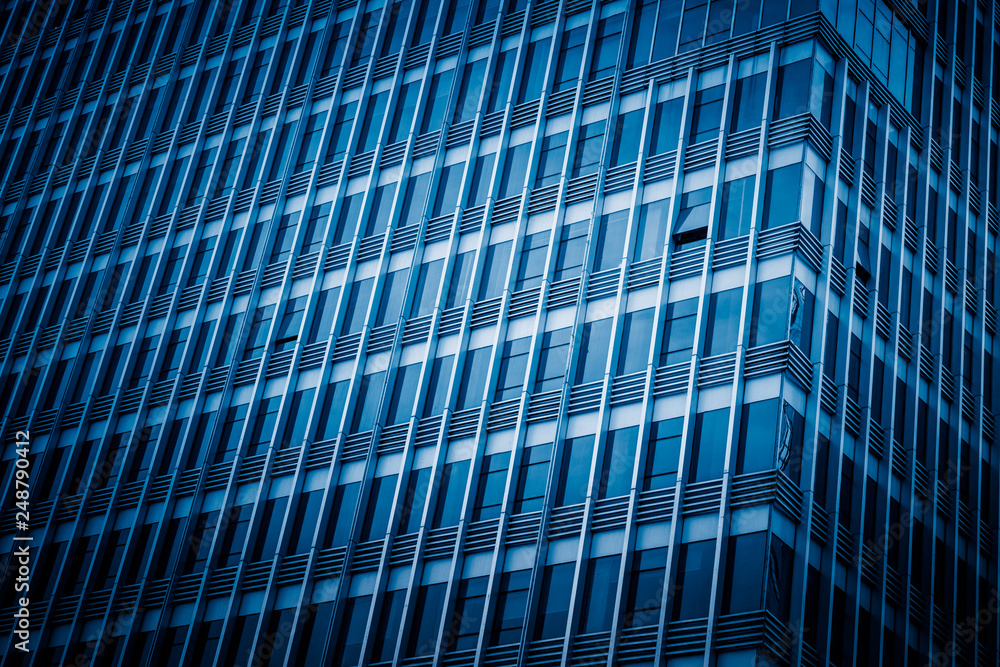 Close-Up of Modern Office Buildings in city of China. Close-Up of Modern Office Buildings in city of China.