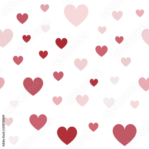 Heart background. Seamless vector pattern