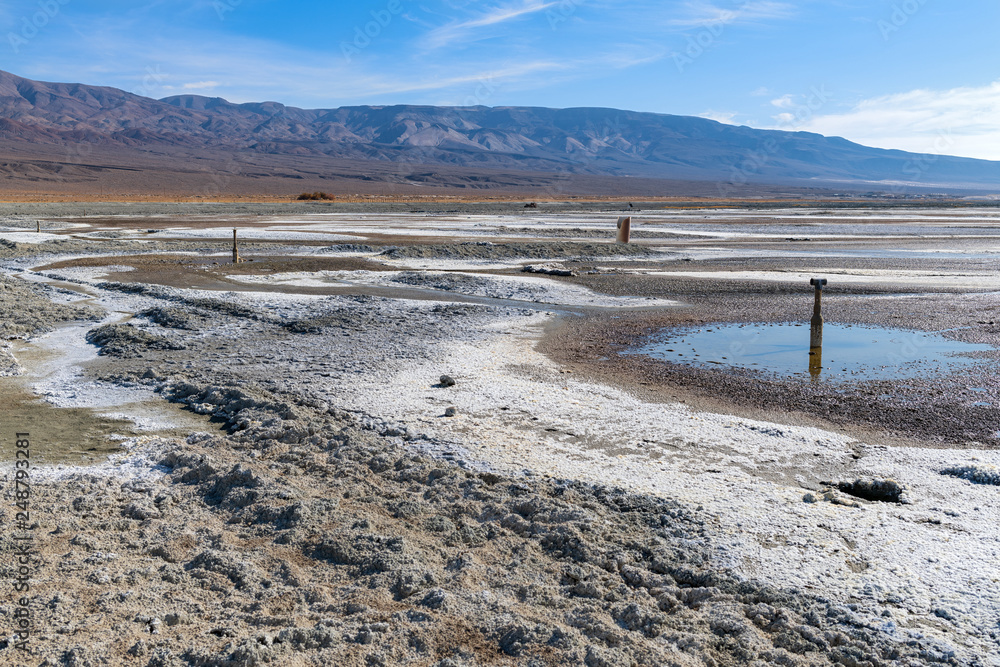 The rehydration of Owens Lake near Keeler, California, USA