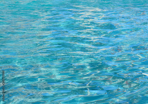 Clear turquoise water surface background