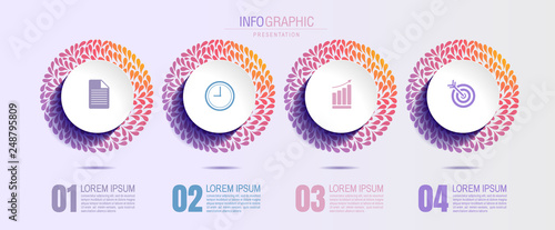 infographics business, process chart design template for presentation. abstract timeline elements, You can place relevant content in the area, vector illustration.