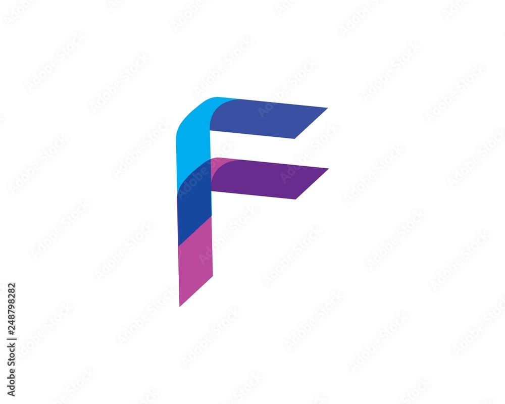 f Letter Logo Business Template Vecto